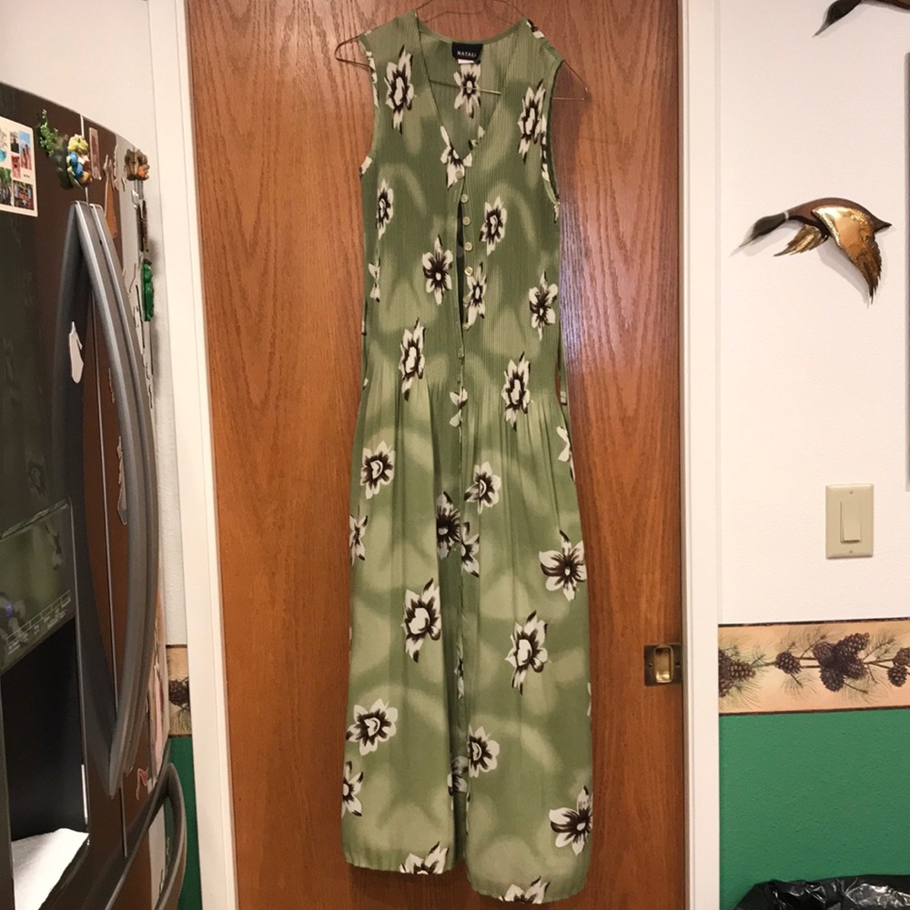 Button down tank top dress